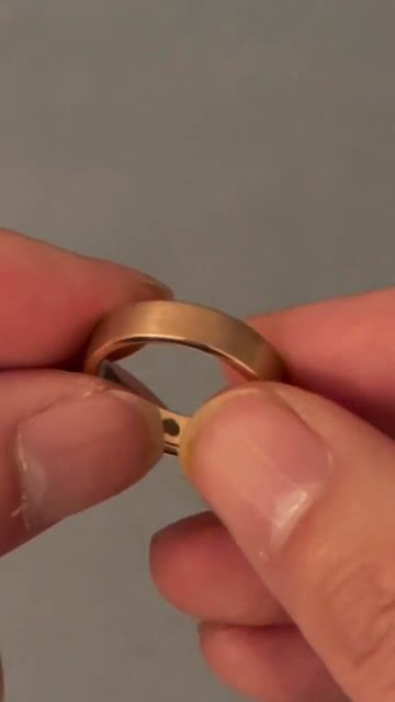 Personalized wedding ring brushed tungsten alliance rose gold video