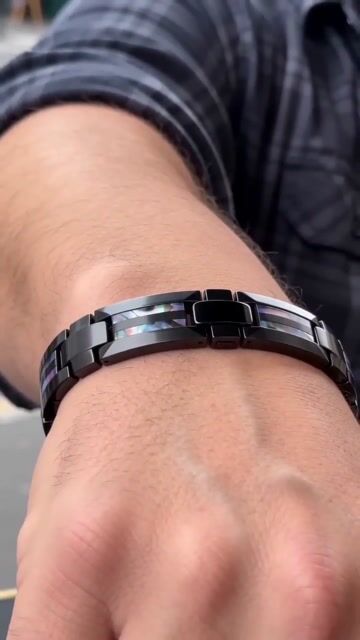Luxe Herenarmband - Magnetische Gesp RVS - Arganolie