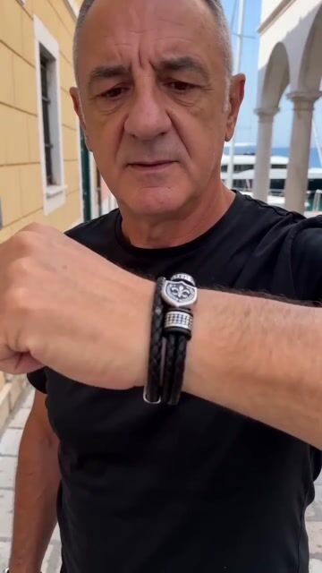 Fleur de lys braided leather bracelet video