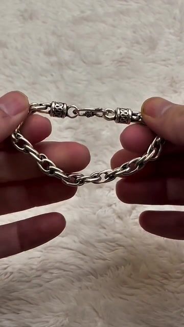 Celtic braided chain silver bracelet video