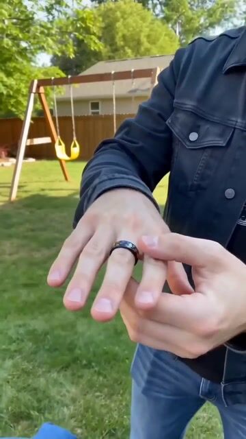 Custom Mineral Stone Dome Tungsten Ring video