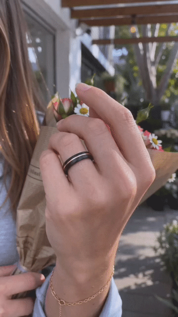 Custom Two-Tone Brushed & Multi-Faceted Tungsten Wedding Ring