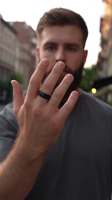 Bague tungstène noir et corne alliance pour homme femme video
