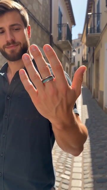 Bague mariage tungstène lignes bois video