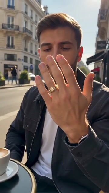 Customizable 316L Steel Ring Gold Plated with 2 Zircon Lines video