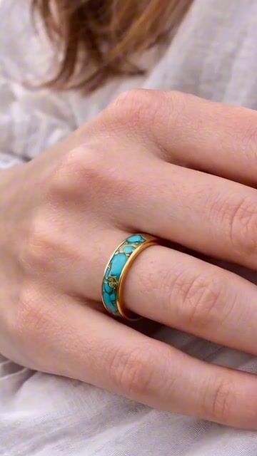 Bague anneau de fiançailles engagement homme acier serti lignes bleues